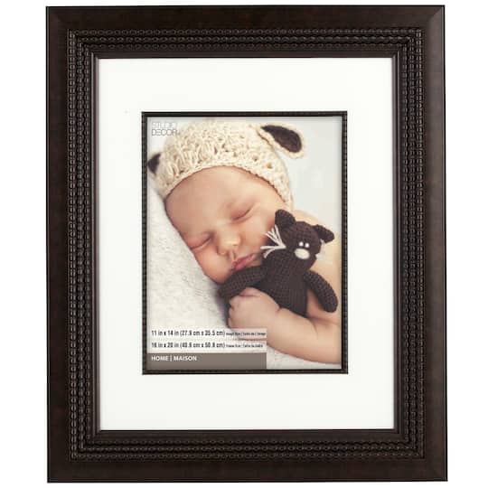 Home Bronze Triple Beaded Frame with Mat by Studio Décor